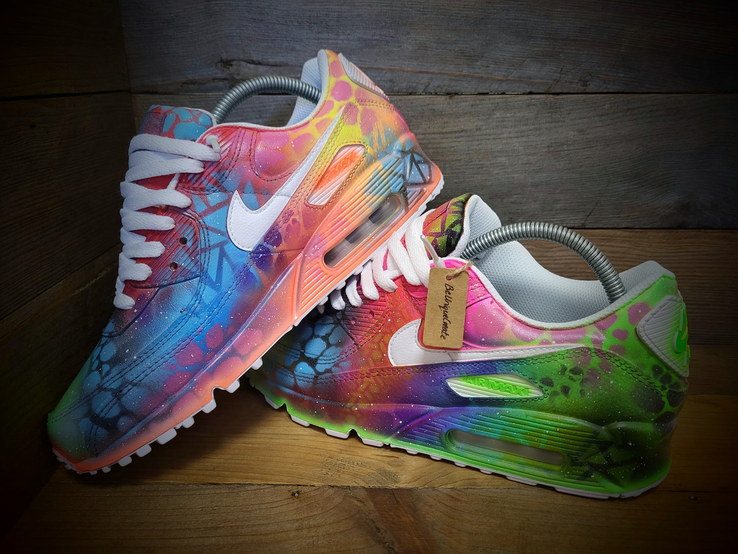 Nike Air Max 90: Multicolor Neon Graffiti