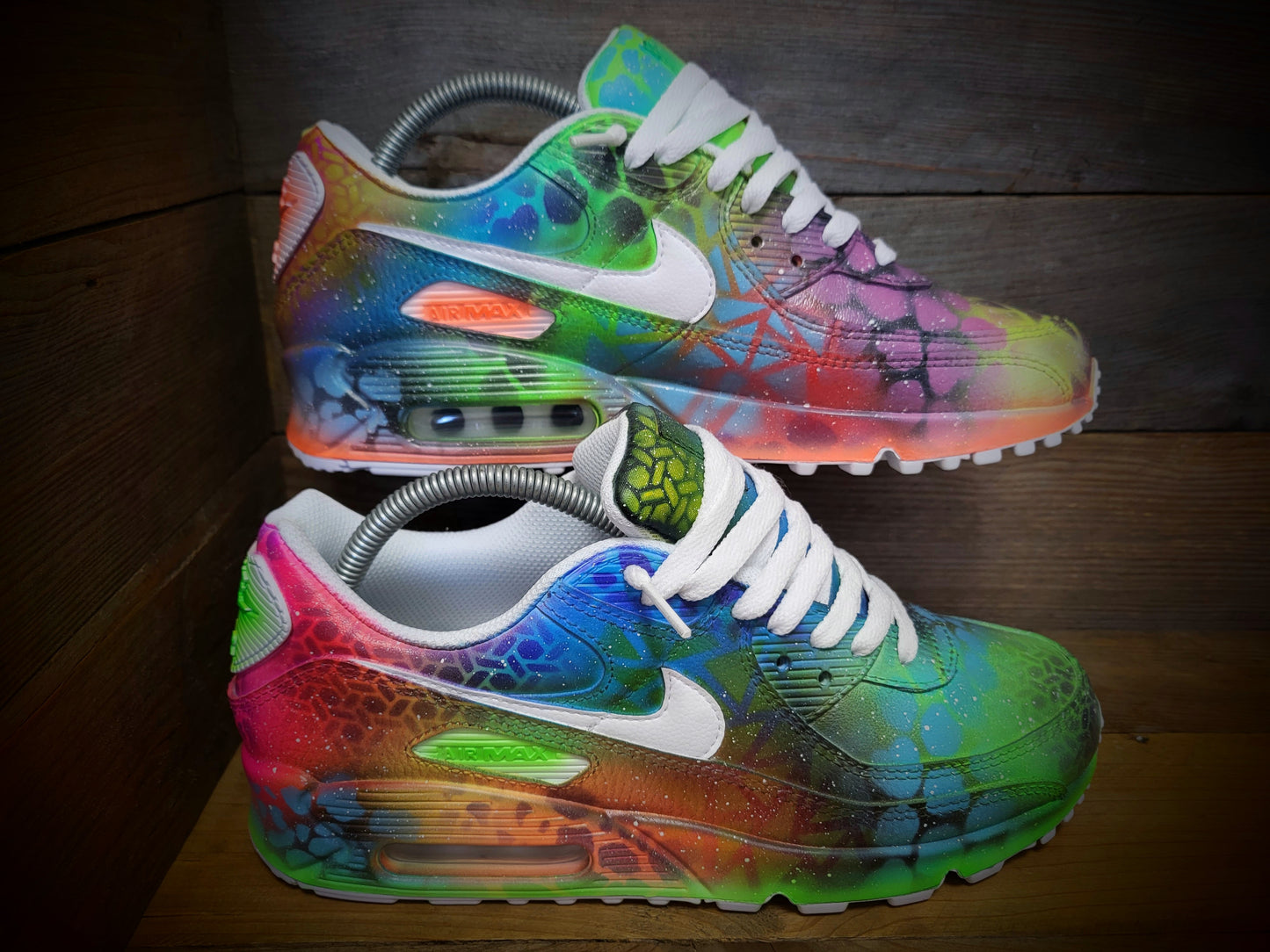 Nike Air Max 90: Multicolor Neon Graffiti