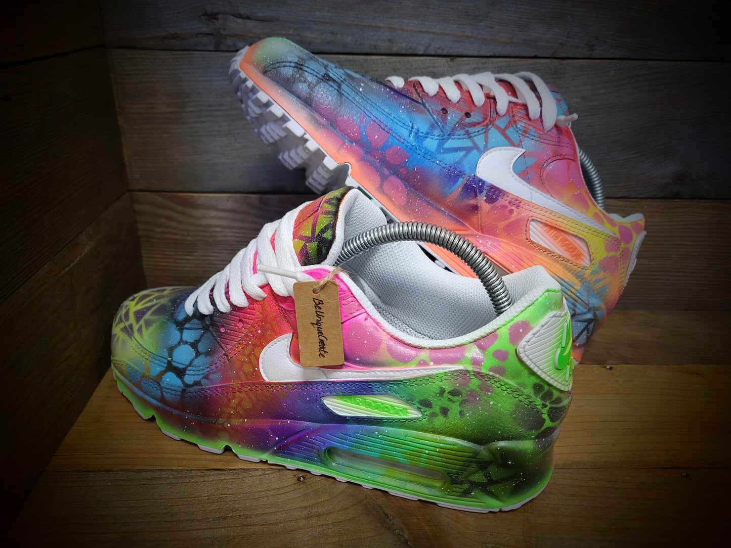 Nike Air Max 90: Multicolor Neon Graffiti