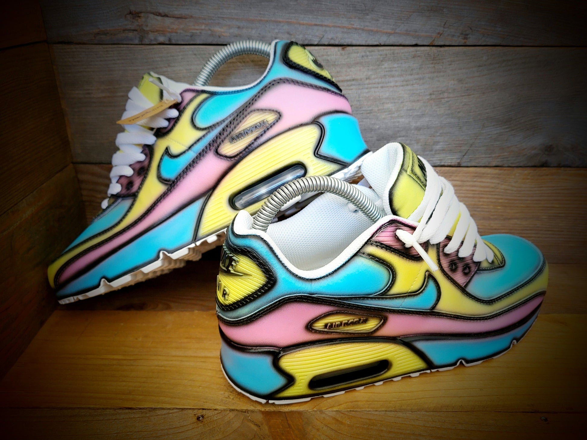 Custom Painted Air Max 90/Sneakers/Shoes/Kicks/Premium/Personalised/Funky Cartoon