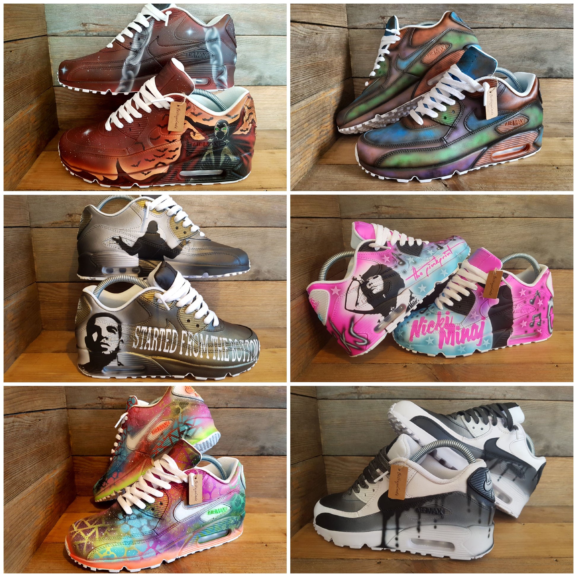 Personalised Custom Painted Air Max 90/Sneakers/Shoes/Kicks/Art