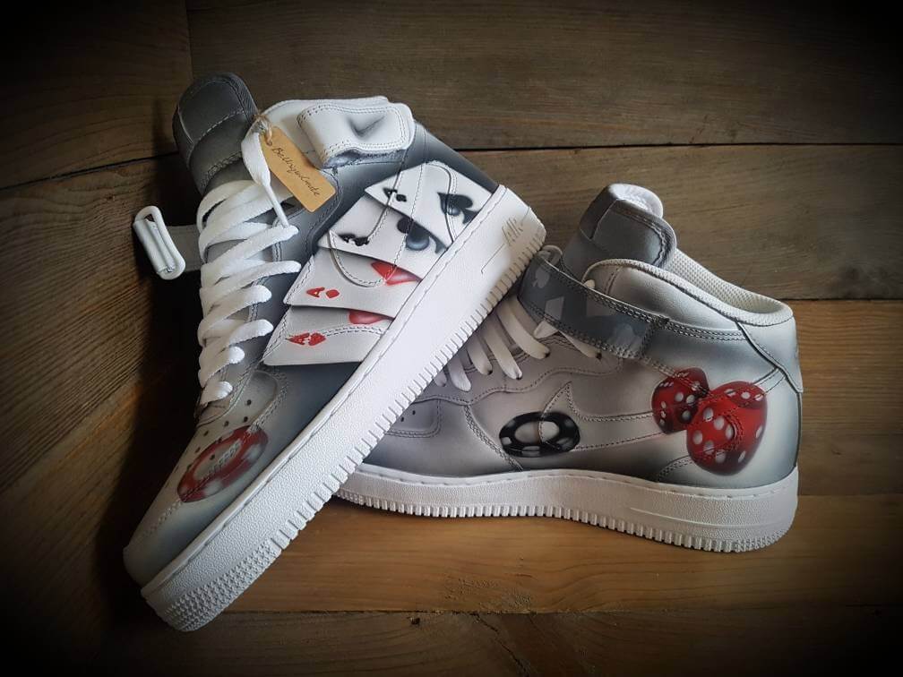 Personalised Custom Painted Air Force 1 Mid Boot/Sneakers/Shoes/Kicks/Premium