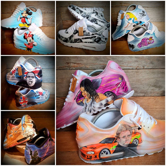Personalised Custom Painted Air Max 90/Sneakers/Shoes/Kicks/Art