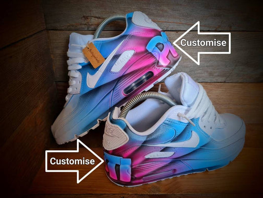 Custom Painted Air Max 90/Sneakers/Shoes/Kicks/Premium/Personalised/Rays Of Graffiti