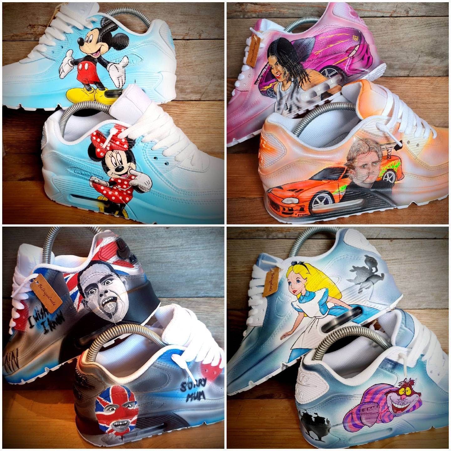 Personalised Custom Painted Air Max 90/Air Force 1/Sneakers/Shoes/Kicks/Boots/Premium/Send In Your Shoes