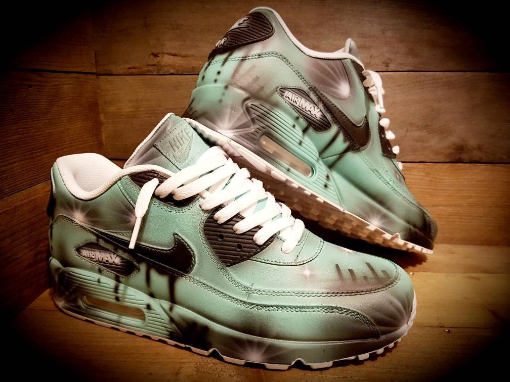 Custom Painted Air Max 90/Sneakers/Shoes/Kicks/Premium/Personalised/Funky Drip