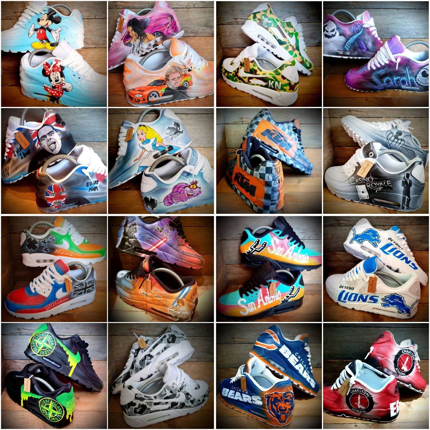 Custom Painted Air Max 90/Sneakers/Shoes/Kicks/Premium/Personalised/Graffiti Drip