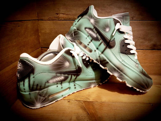 Custom Painted Air Max 90/Sneakers/Shoes/Kicks/Premium/Personalised/Funky Drip