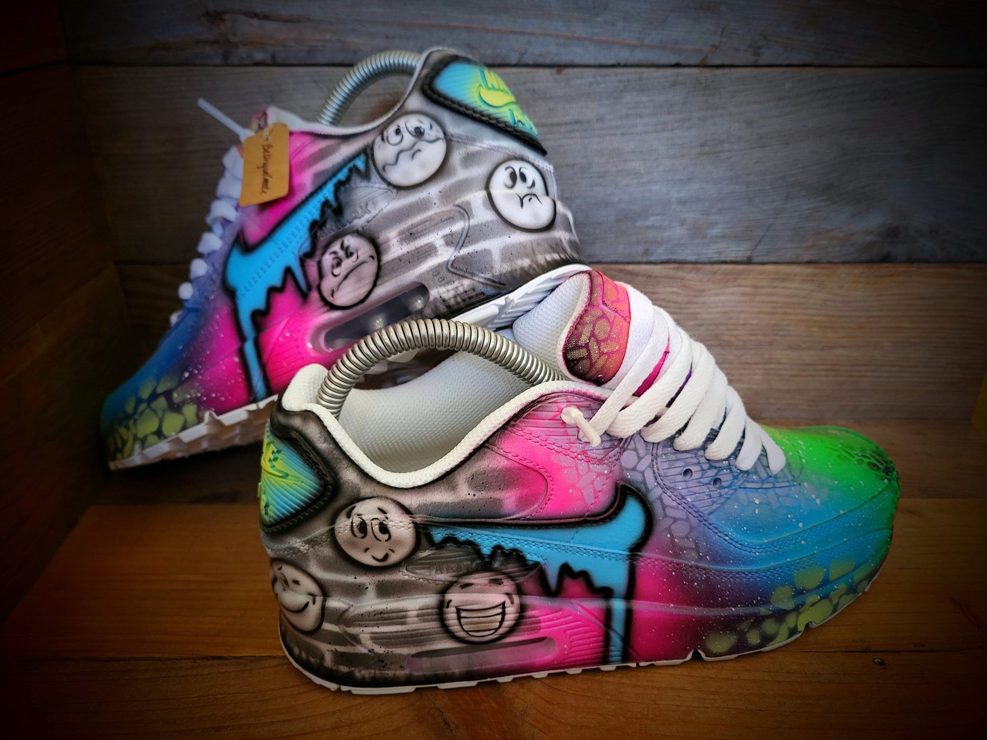 Custom Painted Air Max 90/Sneakers/Shoes/Kicks/Premium/Personalised/Emotions